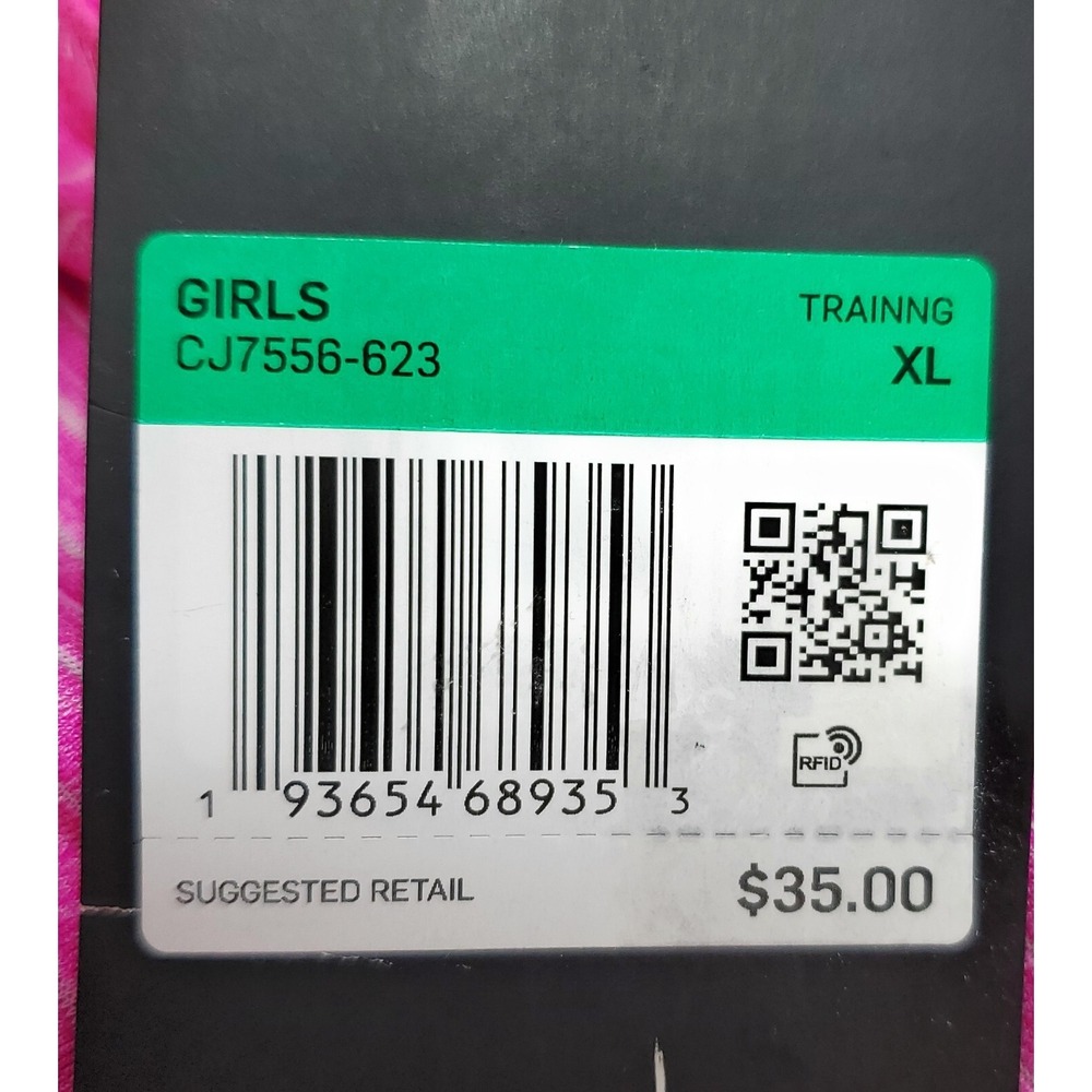 Nike Girl's 2-In-1 Dri Fit Pink Training Tank Top Shirt Sz XL CJ7556-623 NWT - Picture 8 of 8